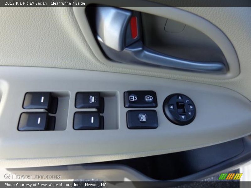 Clear White / Beige 2013 Kia Rio EX Sedan