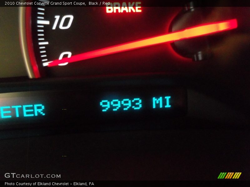 Black / Red 2010 Chevrolet Corvette Grand Sport Coupe