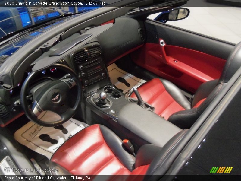 Black / Red 2010 Chevrolet Corvette Grand Sport Coupe