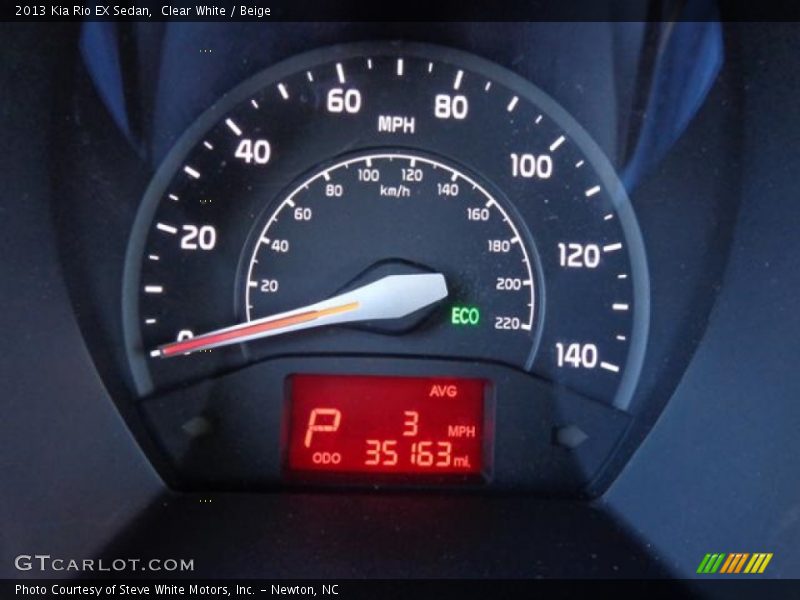 Clear White / Beige 2013 Kia Rio EX Sedan
