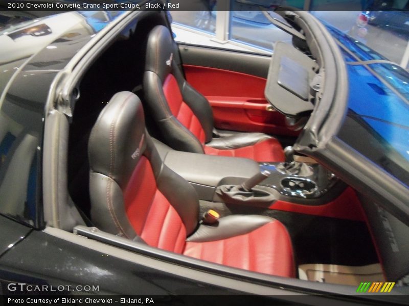 Black / Red 2010 Chevrolet Corvette Grand Sport Coupe