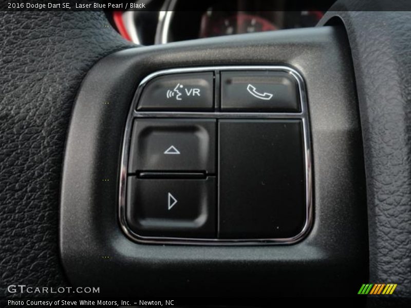 Laser Blue Pearl / Black 2016 Dodge Dart SE