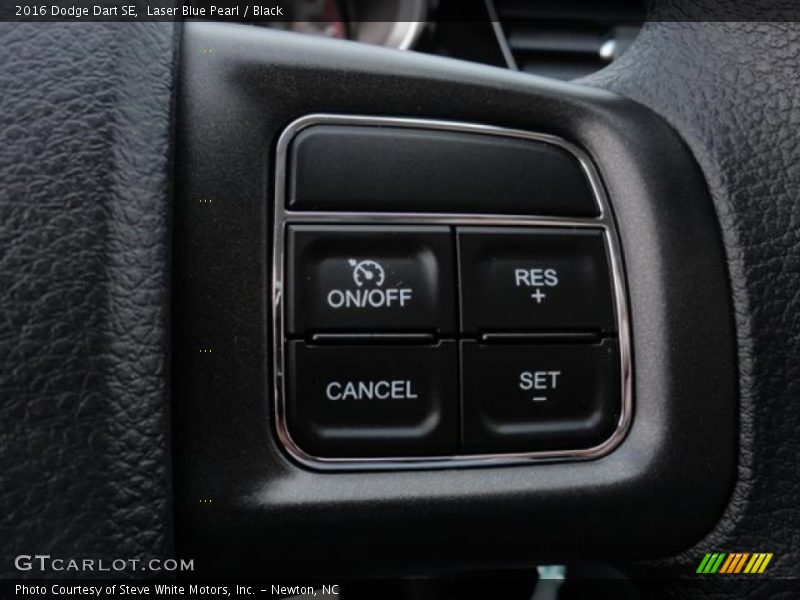 Laser Blue Pearl / Black 2016 Dodge Dart SE