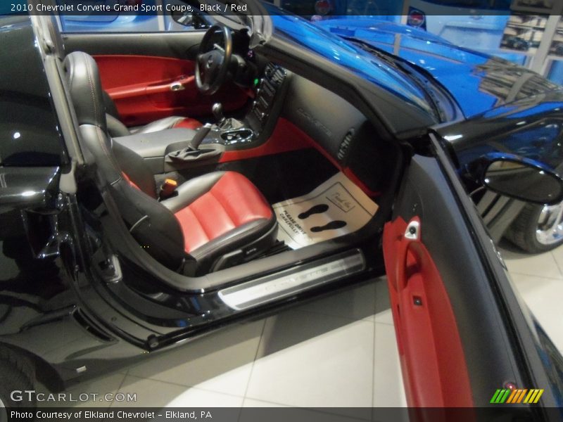 Black / Red 2010 Chevrolet Corvette Grand Sport Coupe