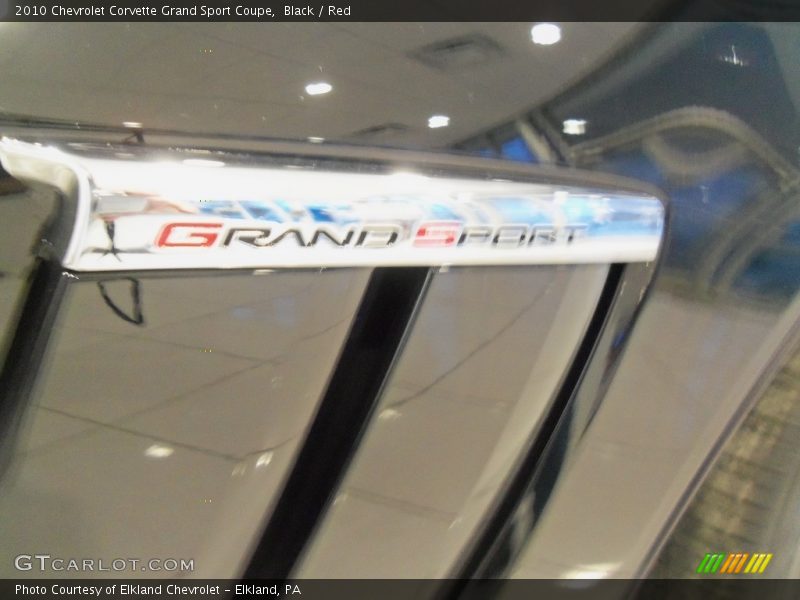Black / Red 2010 Chevrolet Corvette Grand Sport Coupe