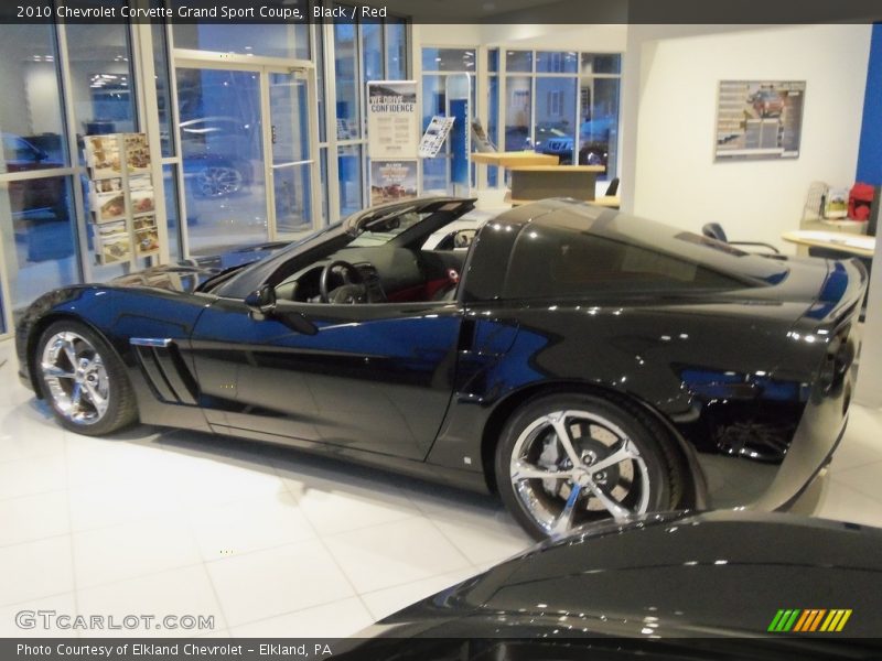 Black / Red 2010 Chevrolet Corvette Grand Sport Coupe