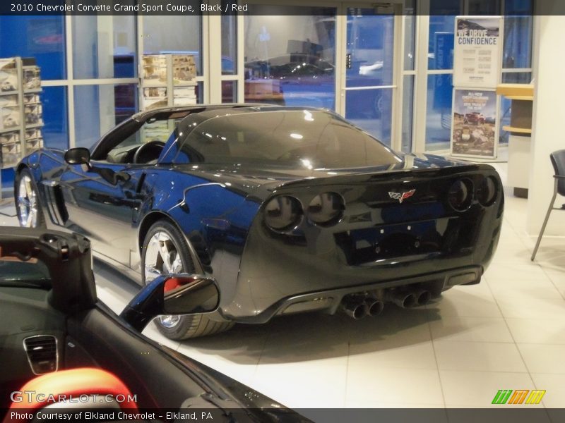 Black / Red 2010 Chevrolet Corvette Grand Sport Coupe