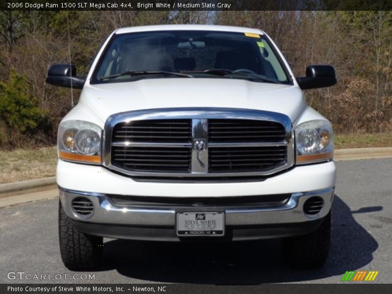 Bright White / Medium Slate Gray 2006 Dodge Ram 1500 SLT Mega Cab 4x4