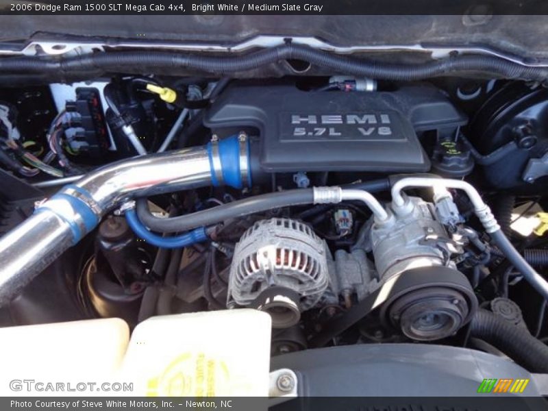 Bright White / Medium Slate Gray 2006 Dodge Ram 1500 SLT Mega Cab 4x4