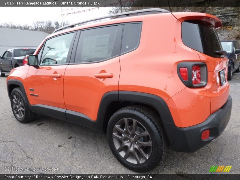 Omaha Orange / Black 2016 Jeep Renegade Latitude