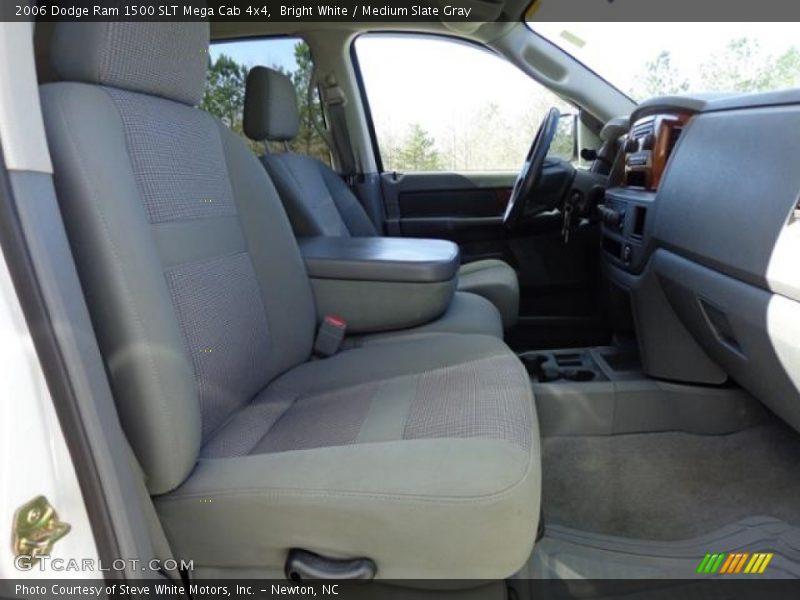 Bright White / Medium Slate Gray 2006 Dodge Ram 1500 SLT Mega Cab 4x4