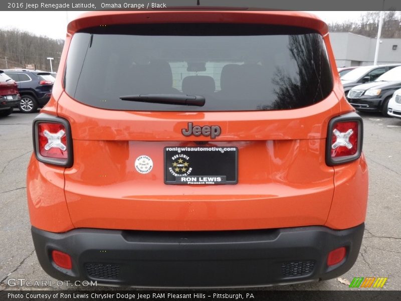 Omaha Orange / Black 2016 Jeep Renegade Latitude