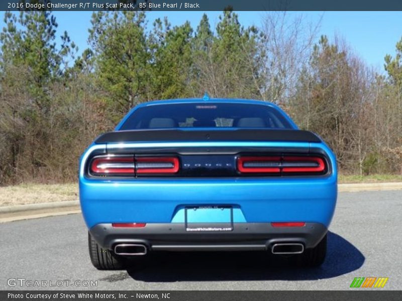 B5 Blue Pearl / Black 2016 Dodge Challenger R/T Plus Scat Pack