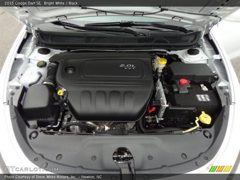 Bright White / Black 2015 Dodge Dart SE