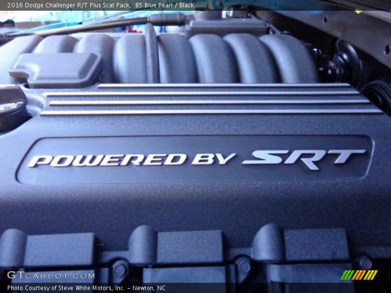 B5 Blue Pearl / Black 2016 Dodge Challenger R/T Plus Scat Pack