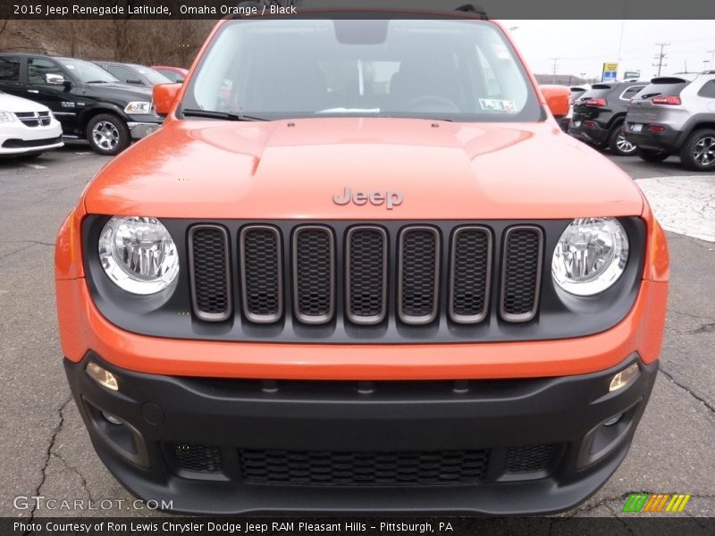 Omaha Orange / Black 2016 Jeep Renegade Latitude