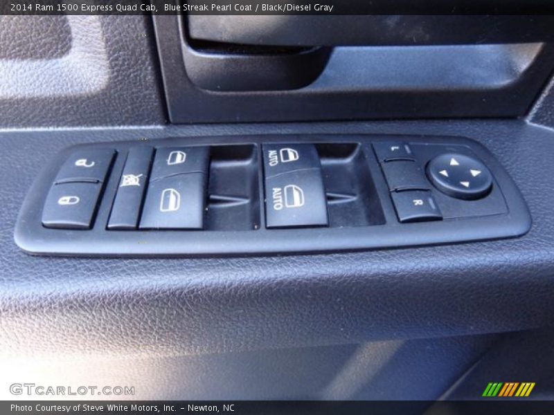 Blue Streak Pearl Coat / Black/Diesel Gray 2014 Ram 1500 Express Quad Cab