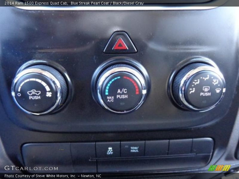 Blue Streak Pearl Coat / Black/Diesel Gray 2014 Ram 1500 Express Quad Cab