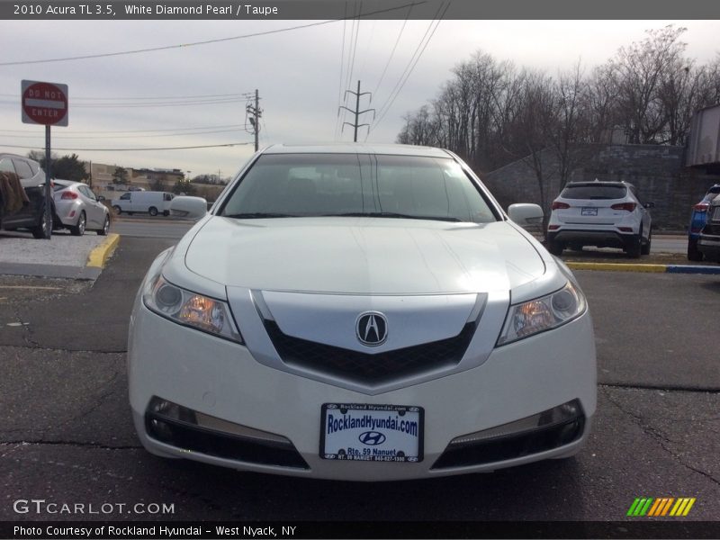 White Diamond Pearl / Taupe 2010 Acura TL 3.5