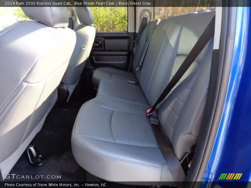 Blue Streak Pearl Coat / Black/Diesel Gray 2014 Ram 1500 Express Quad Cab