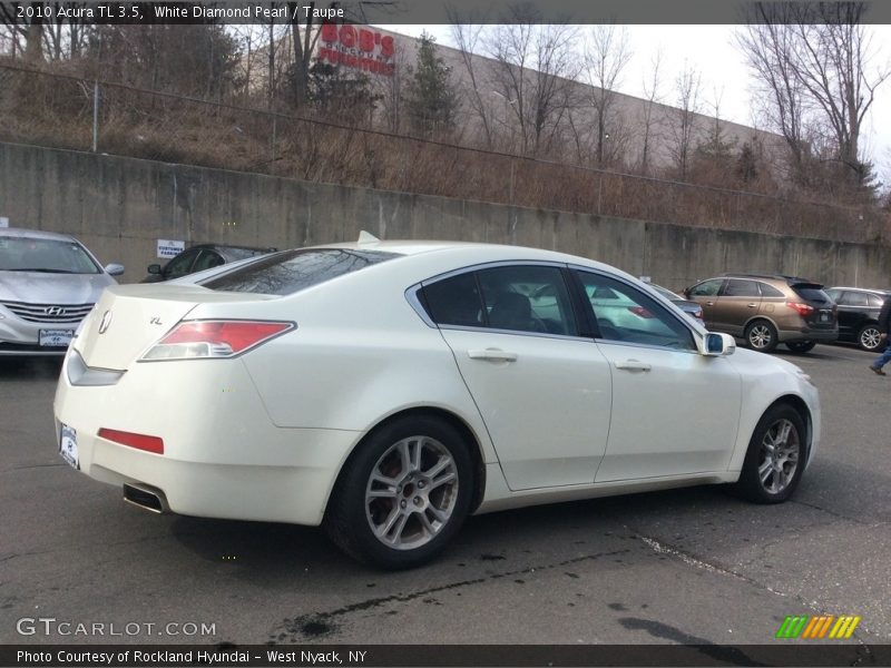 White Diamond Pearl / Taupe 2010 Acura TL 3.5