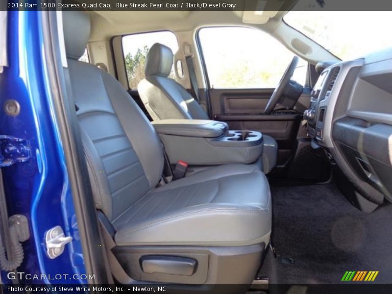 Blue Streak Pearl Coat / Black/Diesel Gray 2014 Ram 1500 Express Quad Cab