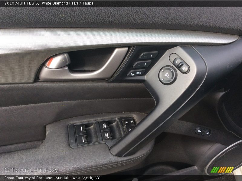 White Diamond Pearl / Taupe 2010 Acura TL 3.5