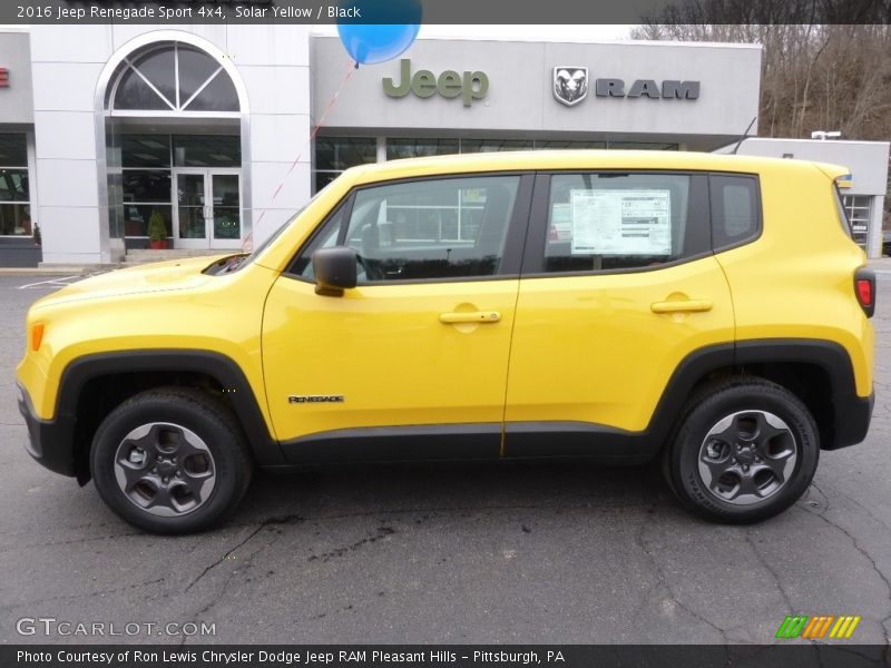 Solar Yellow / Black 2016 Jeep Renegade Sport 4x4
