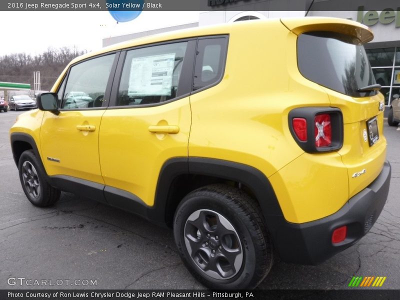 Solar Yellow / Black 2016 Jeep Renegade Sport 4x4
