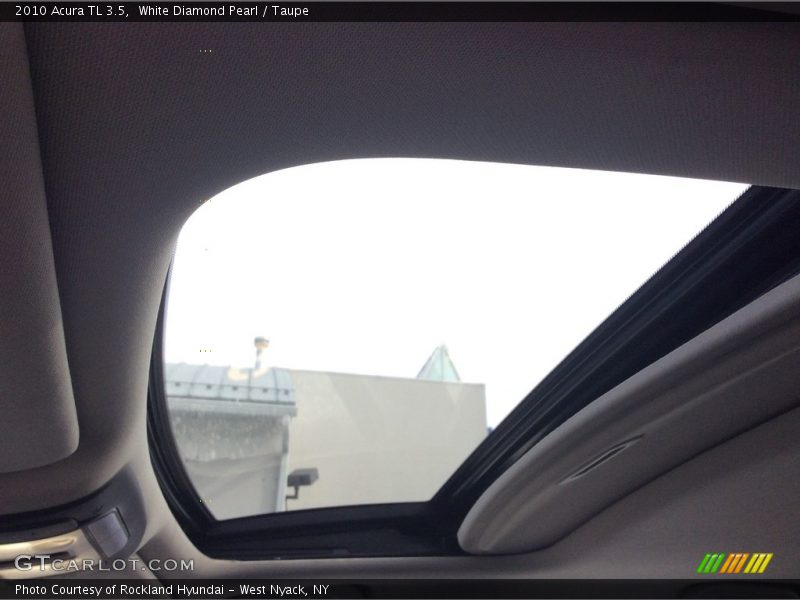 White Diamond Pearl / Taupe 2010 Acura TL 3.5