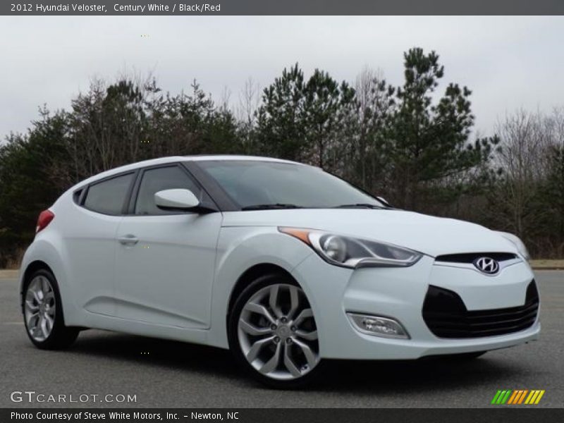 Century White / Black/Red 2012 Hyundai Veloster