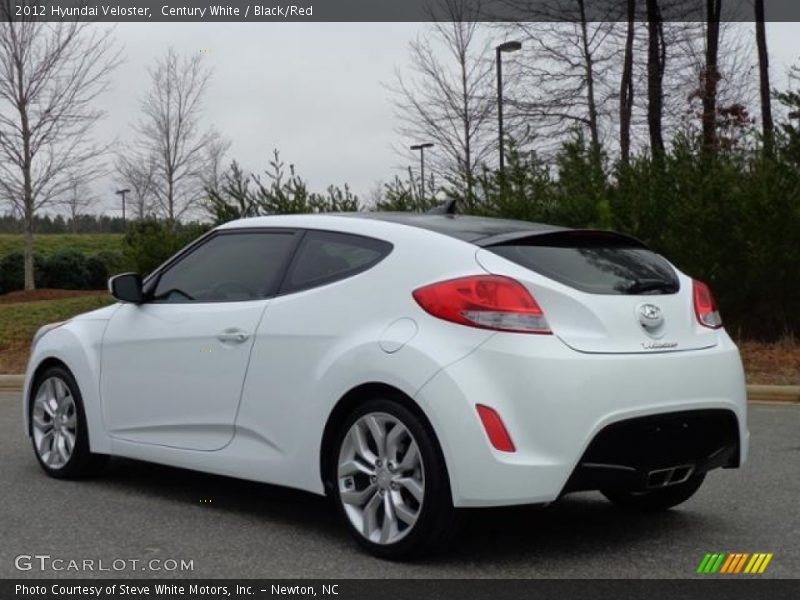 Century White / Black/Red 2012 Hyundai Veloster