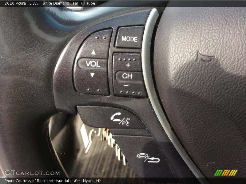 White Diamond Pearl / Taupe 2010 Acura TL 3.5
