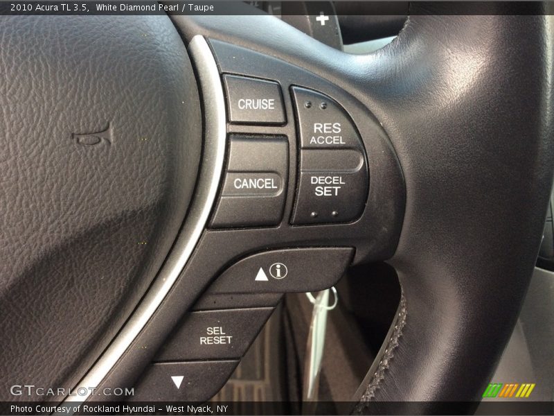 White Diamond Pearl / Taupe 2010 Acura TL 3.5
