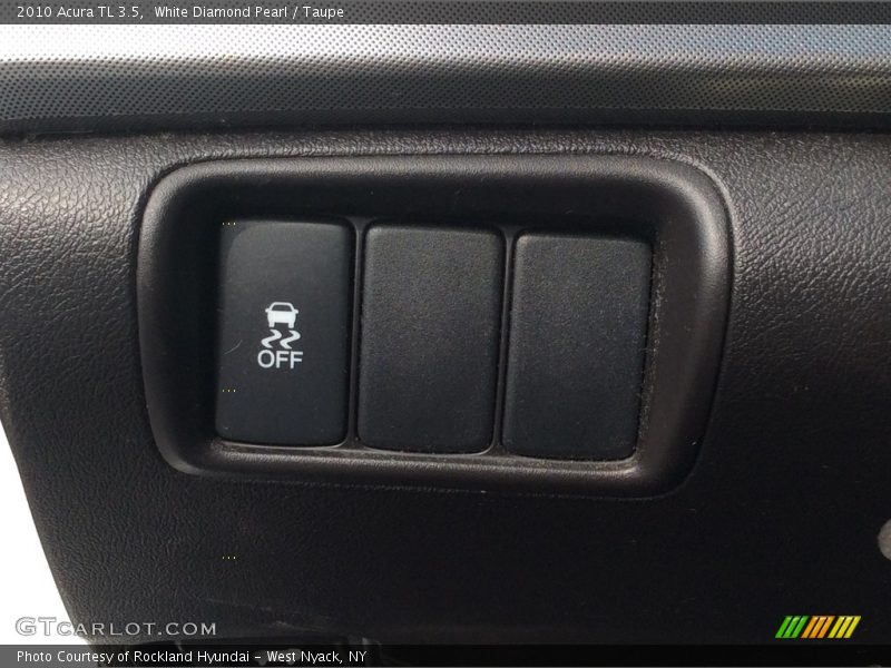 White Diamond Pearl / Taupe 2010 Acura TL 3.5