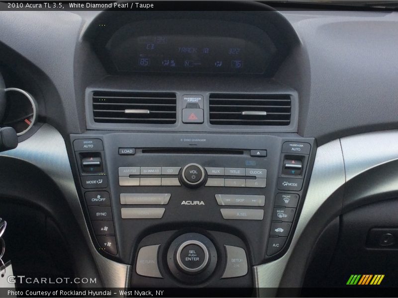 White Diamond Pearl / Taupe 2010 Acura TL 3.5
