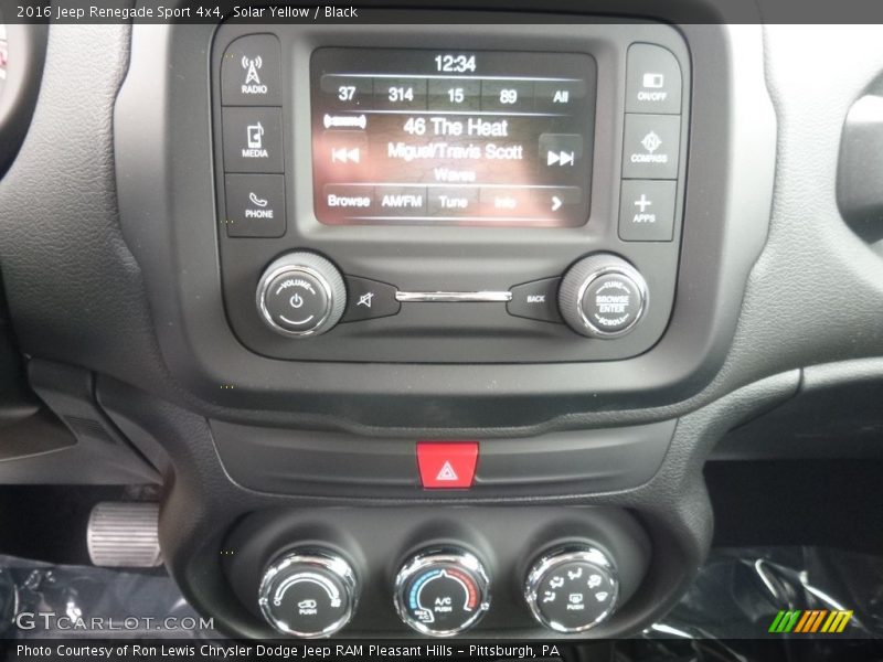 Solar Yellow / Black 2016 Jeep Renegade Sport 4x4