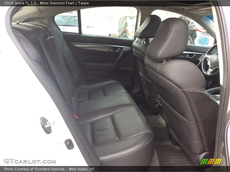 White Diamond Pearl / Taupe 2010 Acura TL 3.5