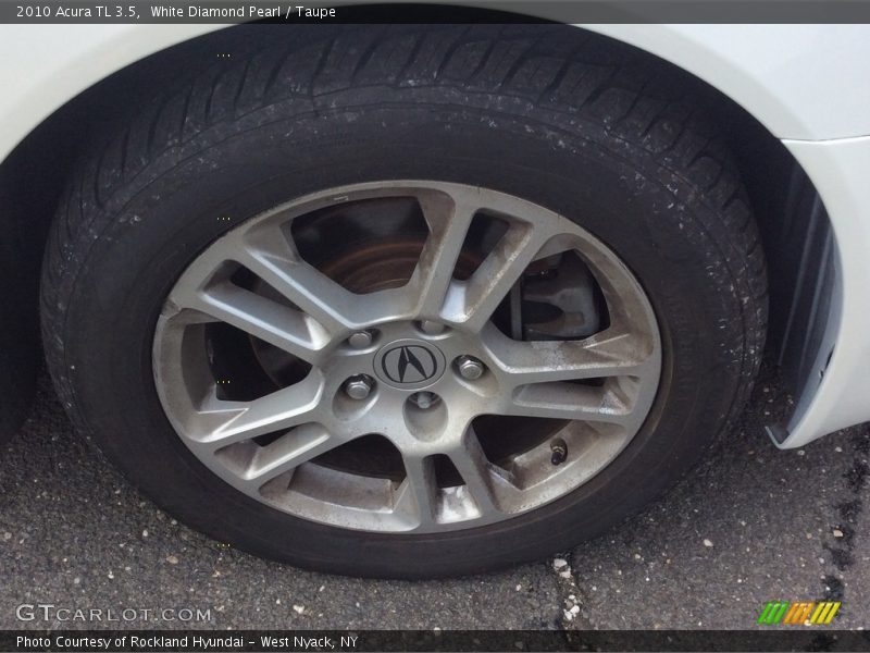 White Diamond Pearl / Taupe 2010 Acura TL 3.5
