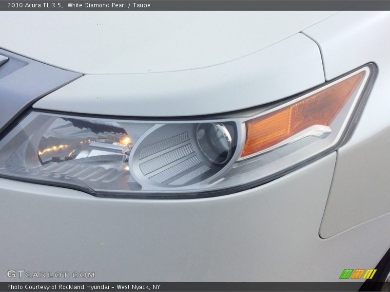 White Diamond Pearl / Taupe 2010 Acura TL 3.5