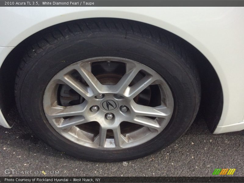 White Diamond Pearl / Taupe 2010 Acura TL 3.5