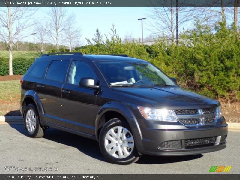 Granite Crystal Metallic / Black 2016 Dodge Journey SE AWD