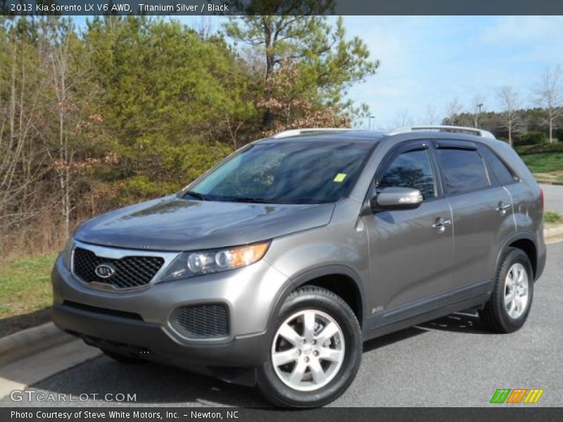 Titanium Silver / Black 2013 Kia Sorento LX V6 AWD