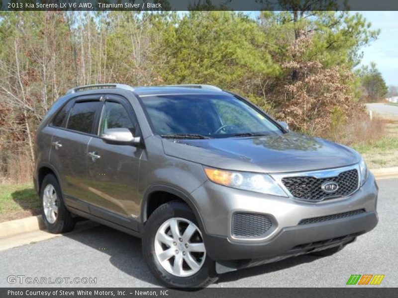 Titanium Silver / Black 2013 Kia Sorento LX V6 AWD