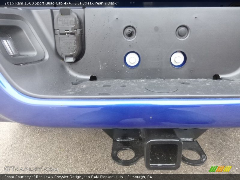 Blue Streak Pearl / Black 2016 Ram 1500 Sport Quad Cab 4x4