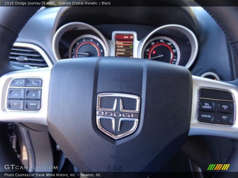Granite Crystal Metallic / Black 2016 Dodge Journey SE AWD