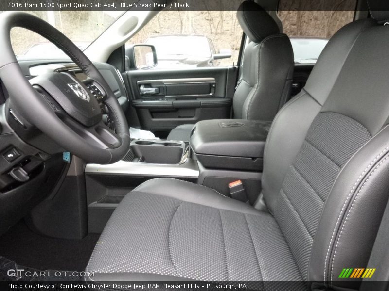 Blue Streak Pearl / Black 2016 Ram 1500 Sport Quad Cab 4x4