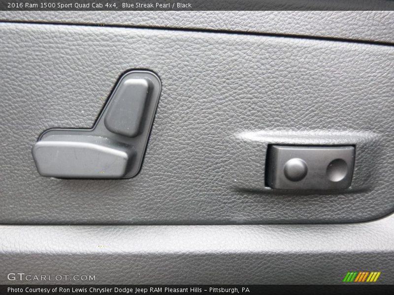 Blue Streak Pearl / Black 2016 Ram 1500 Sport Quad Cab 4x4