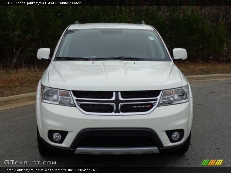 White / Black 2016 Dodge Journey SXT AWD