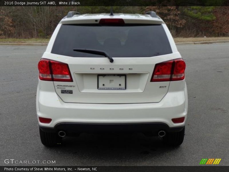White / Black 2016 Dodge Journey SXT AWD
